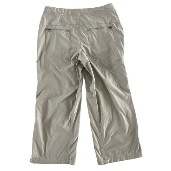 LL Bean Womens Water-Repellent Comfort Trail Pants‎ Straight-Leg Crop Ash Tan 6 - Picture 12 of 12